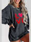 Women Valentine’s Day LOVE Round Neck Long Sleeve Sweatshirt nicholesgifts