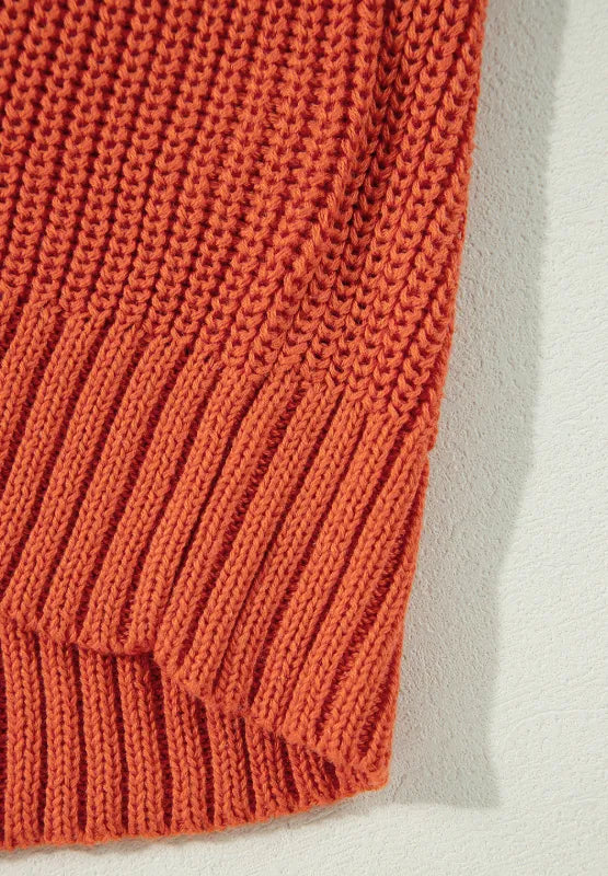 THANKS GIVING Round Neck Long Sleeve Sweater Trendsi