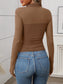Mock Neck Long Sleeve Top nicholesgifts