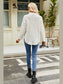 Slit Long Sleeve Mock Neck Sweater nicholesgifts