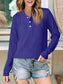 Women Textured Long Sleeve Hoodie nicholesgifts