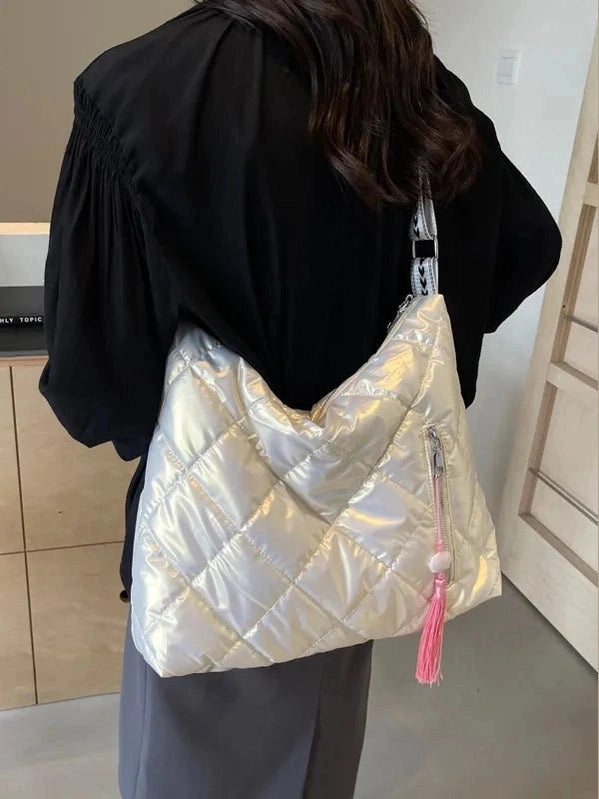 Quilted Nylon Travel Bag Trendsi