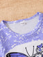 Children's Butterfly Round Neck Tee and Shorts Set nicholesgifts