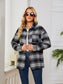 Plaid Collared Shirt Jacket nicholesgifts