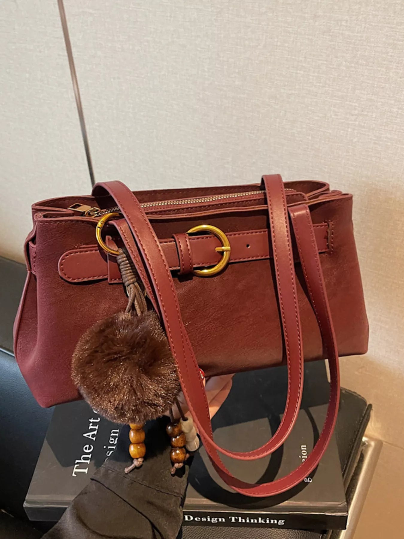 Buckle Decor Shoulder Bag nicholesgifts