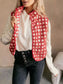 Plaid Zip Up Vest Coat nicholesgifts