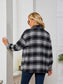 Plaid Collared Shirt Jacket nicholesgifts