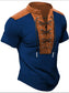 Men's Plus Size Lace Up Short Sleeve Polo nicholesgifts