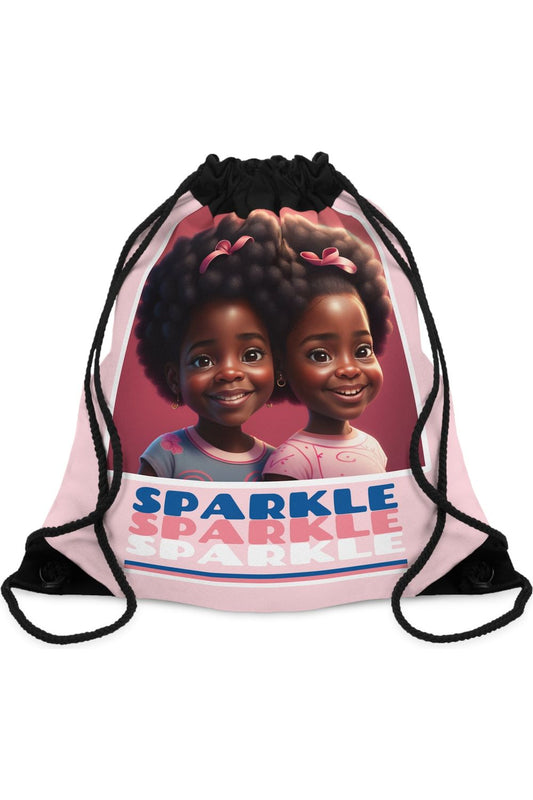 African American Girls Sparkle Drawstring Bag - NicholesGifts.online