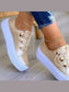 Women Round Toe Platform Sneakers nicholesgifts