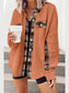Plaid Button Down Collared Jacket nicholesgifts