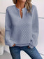 Notched Raglan Sleeve Sweatshirt nicholesgifts