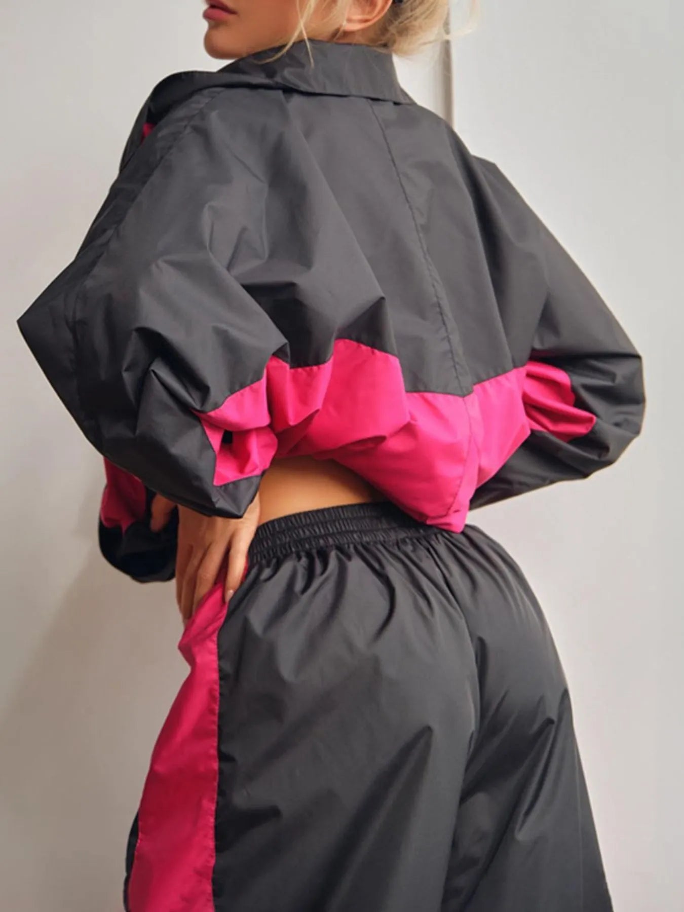 Zip Up Long Sleeve Top and Pants Set nicholesgifts