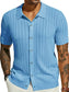 Men's Full Size Openwork Button Down Collared Neck Shirt Plus Size nicholesgifts