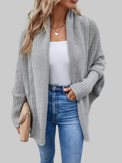 Open Front Long Sleeve Cardigan nicholesgifts