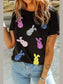 Sequin Bunny Doll Short Sleeve T-Shirt nicholesgifts