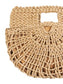 Fame Braided Semi Circle Tote Bag nicholesgifts