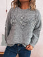 Sequined Diamond Pattern Oversized Sweater nicholesgifts