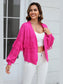 Angel Wings Fringe Trim Open Front Cardigan nicholesgifts