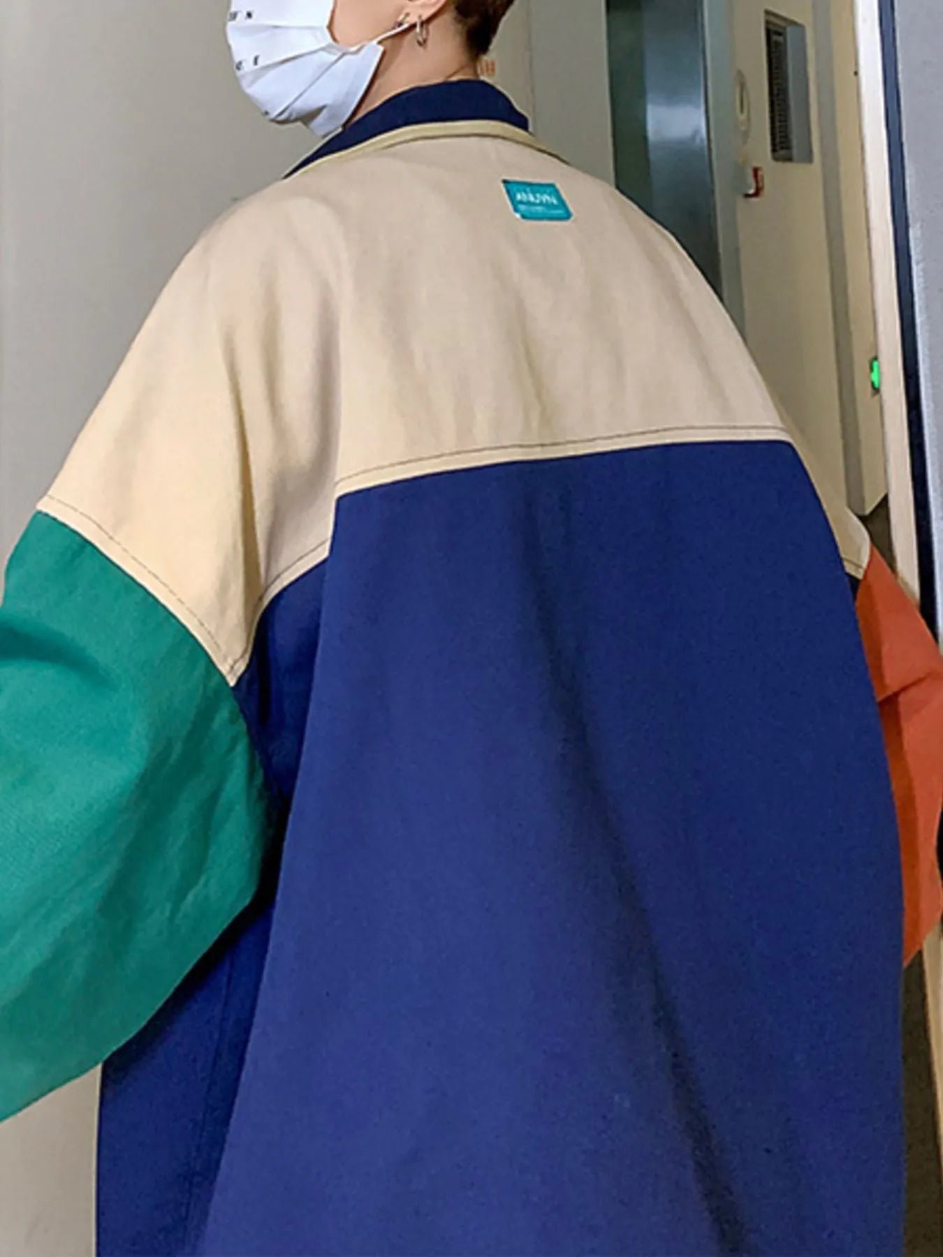 Men's Color Block Zip Up Jacket