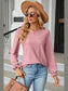 Round Neck Flounce Sleeve T-Shirt nicholesgifts