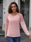 Ivy Lane Lace Trim Round Neck Raglan Sleeve Tee nicholesgifts