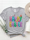 HAPPY EASTER Round Neck Short Sleeve T-Shirt nicholesgifts