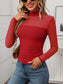 Mock Neck Long Sleeve Top nicholesgifts