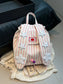 Striped Star Bunny Ear Backpack Bag nicholesgifts