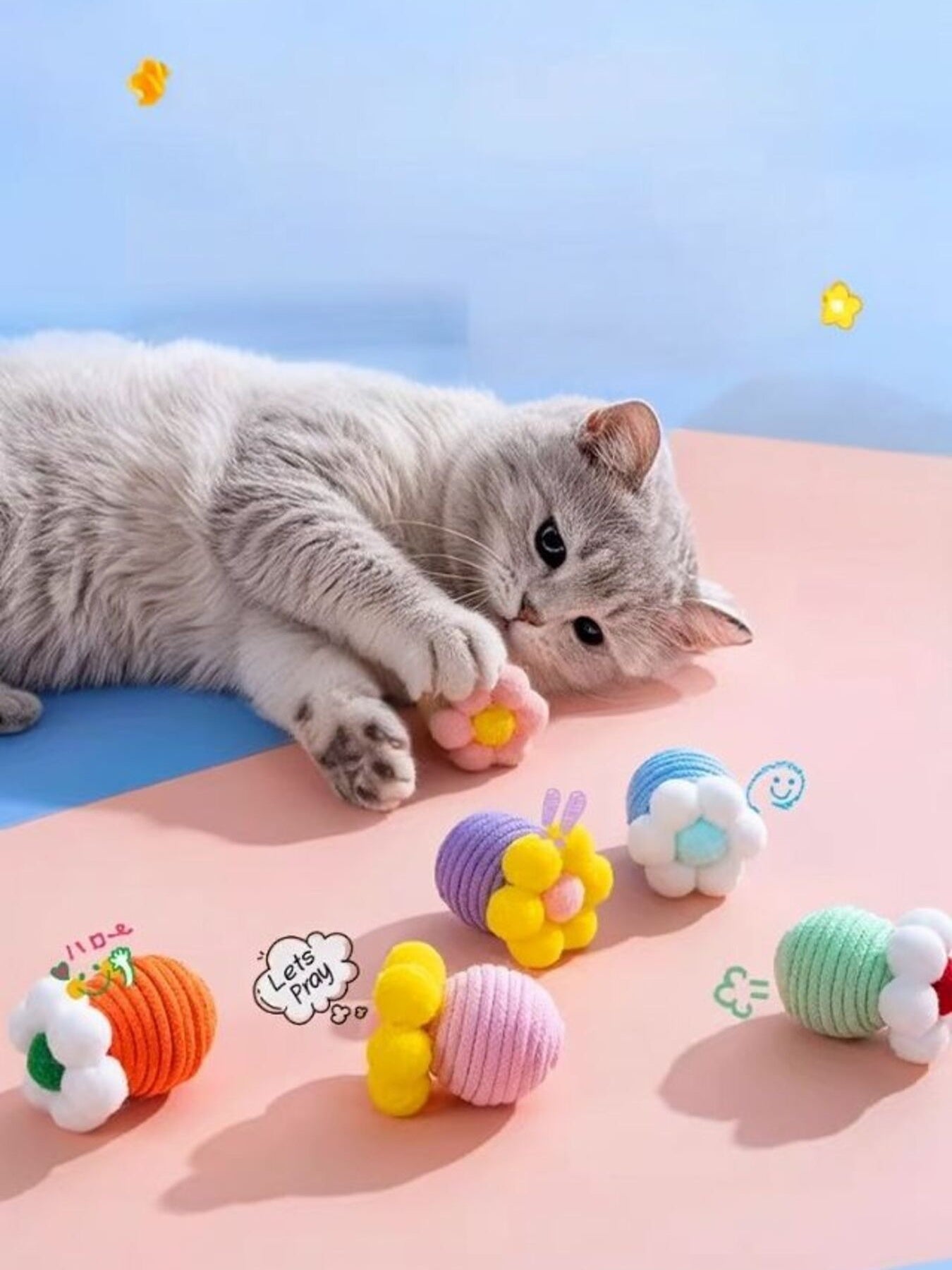 Interactive Flower Design Squeaky Pet Sound Toy nicholesgifts