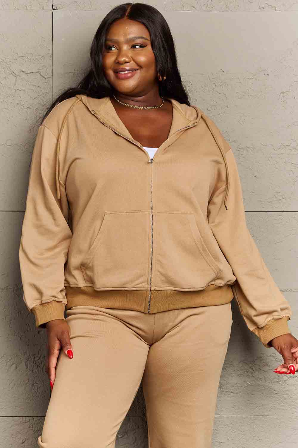 Simply Love Full Size TIGER STRONG PRIDE Graphic Hoodie Trendsi