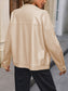 NicholesGifts Women Ivy Lane Pocketed Zip Up Collared Neck Jacket nicholesgifts