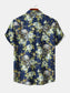Men's Full Size Printed Short Sleeve Casual Shirt Plus Size nicholesgifts