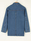 Pocketed Long Sleeve Denim Jacket nicholesgifts