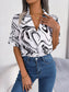 Printed Lapel Collar Shirt nicholesgifts