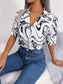 Printed Lapel Collar Shirt nicholesgifts