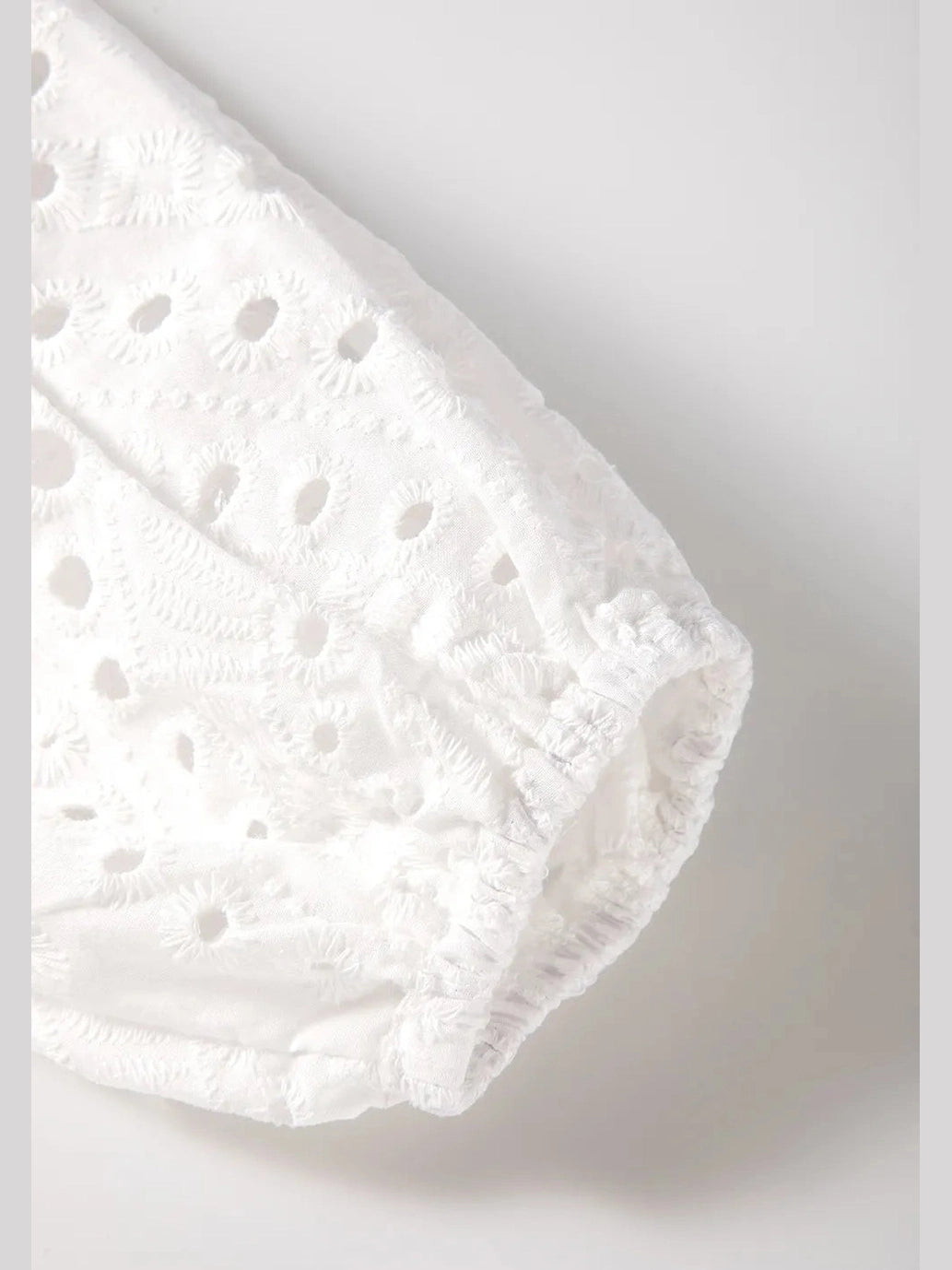 Eyelet V-Neck Long Sleeve Blouse NicholesGifts
