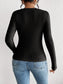 Honey Ribbed Long Sleeve T-Shirt nicholesgifts