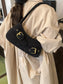 Buckle Decor Shoulder Bag nicholesgifts