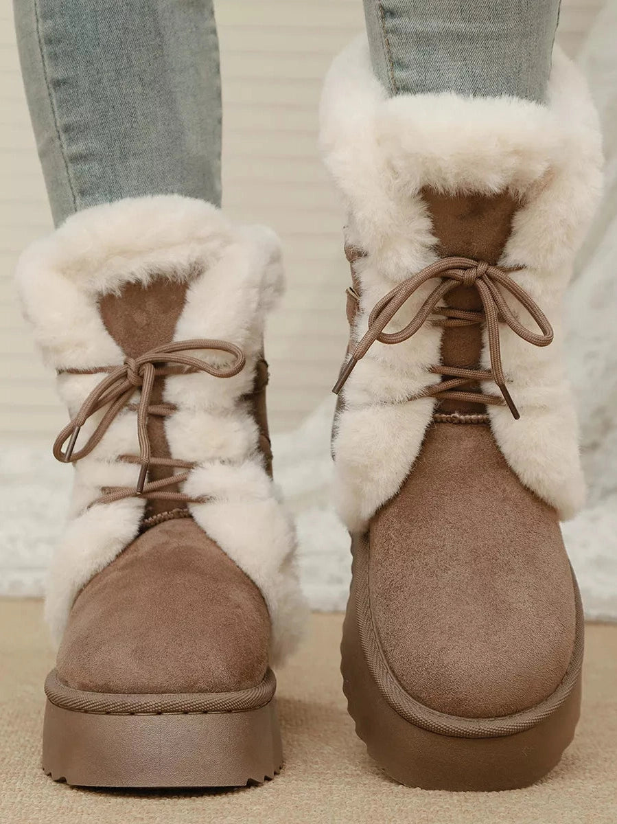 Lace-Up Winter Boots Trendsi