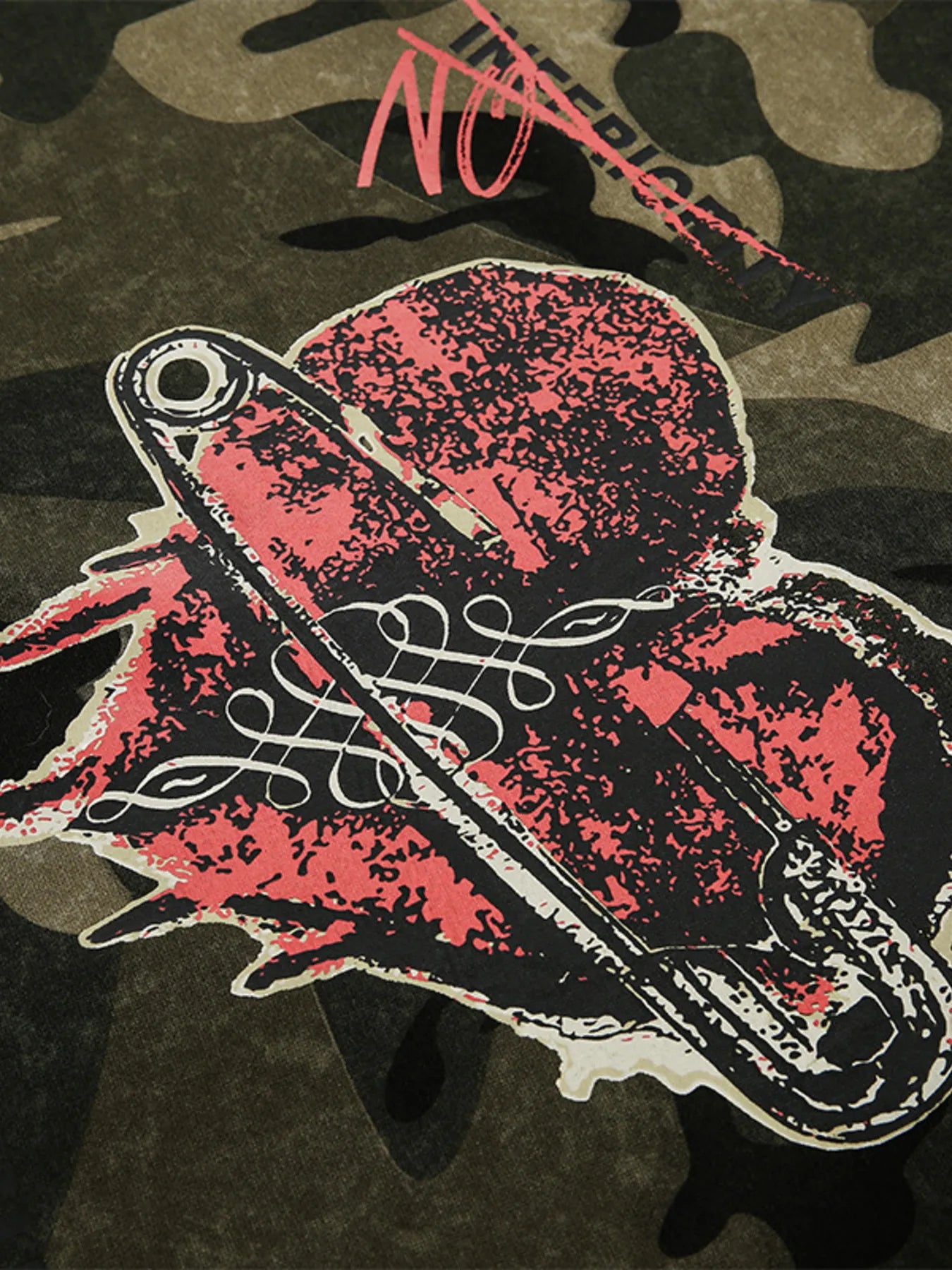 Men's Oversized Camouflage Heart Hoodie NicholesGifts