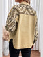 Geometric Button Down Collared Jacket nicholesgifts