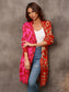 Women Angel Wings Leopard Button Down Longline Cardigan nicholesgifts