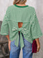 Striped Back Bow Tie T-Shirt nicholesgifts