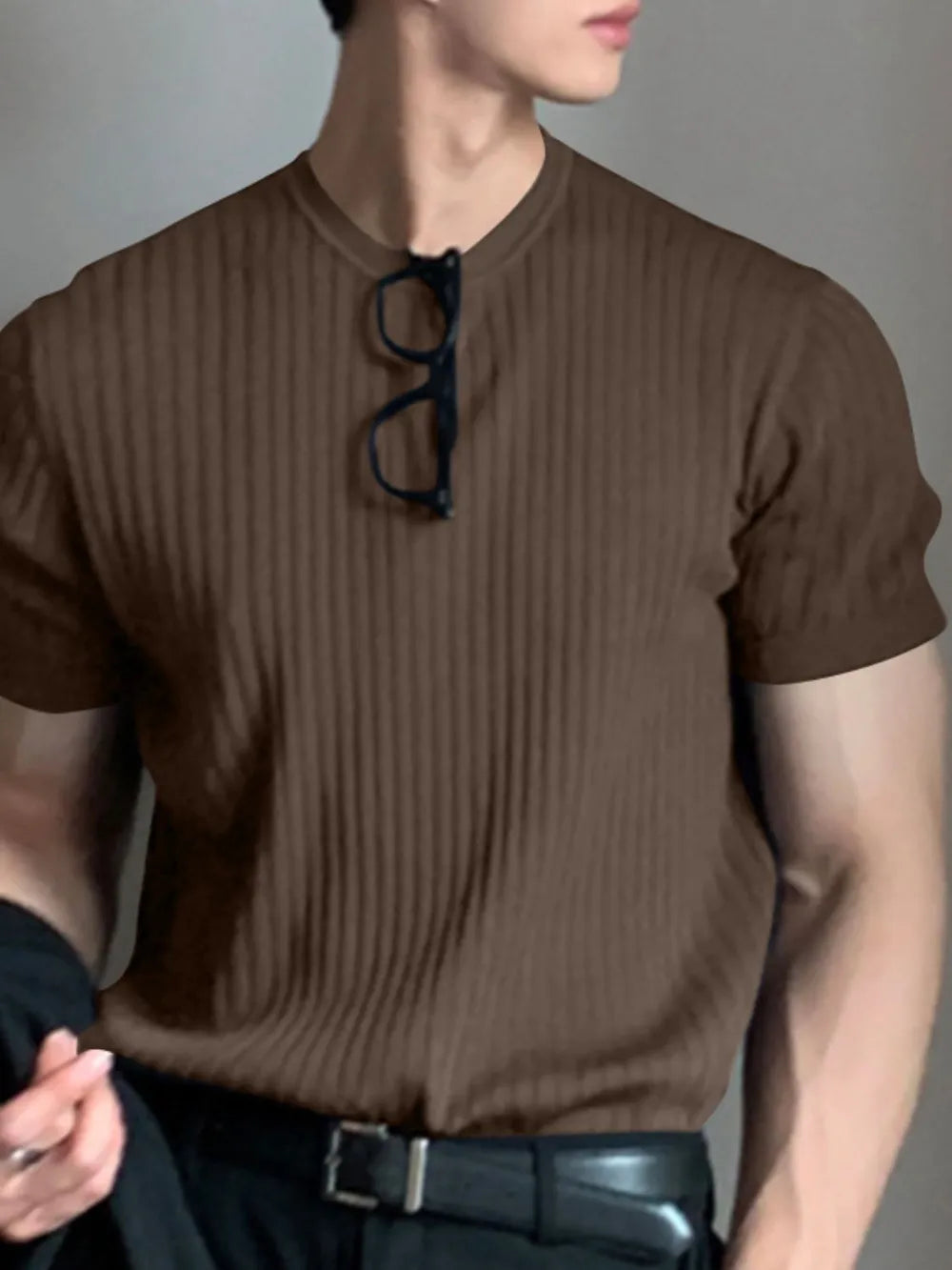 Men's Full Size Round Neck Short Sleeve T-Shirt Plus Size Trendsi
