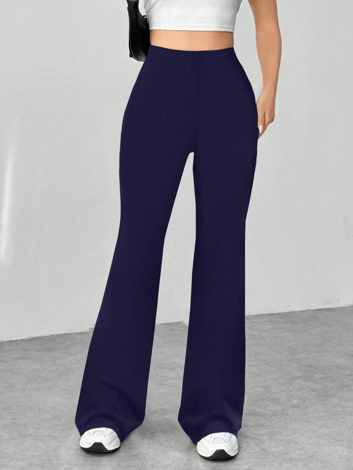 Women High Waisted Flare Pants nicholesgifts