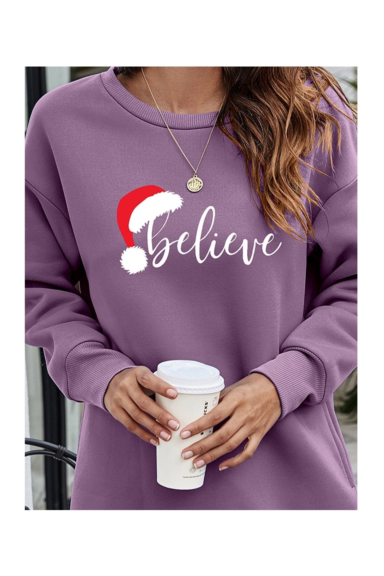 BELIEVE Graphic Tunic Sweatshirt NicholesGifts
