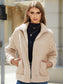 Zip-Up Collared Neck Jacket nicholesgifts