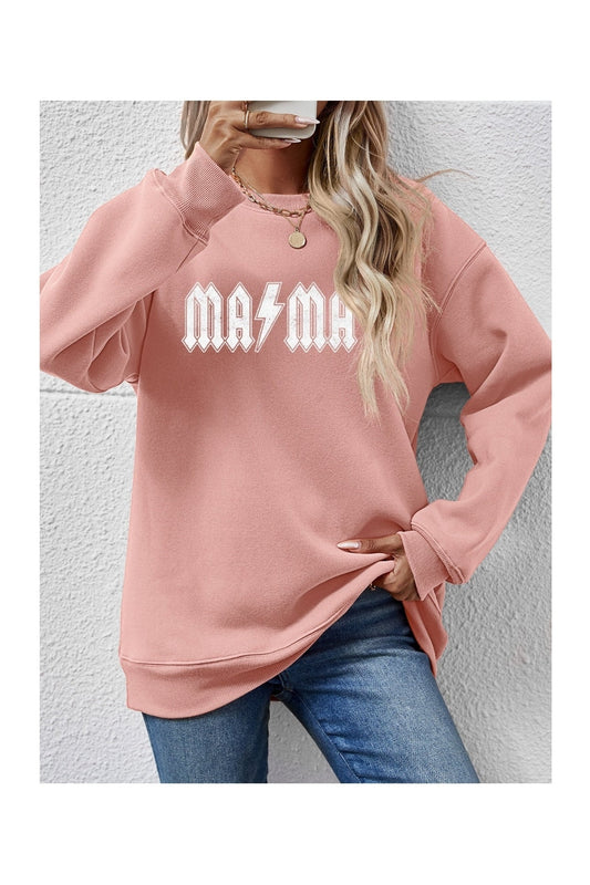 Letter Graphic Dropped Shoulder Sweatshirt