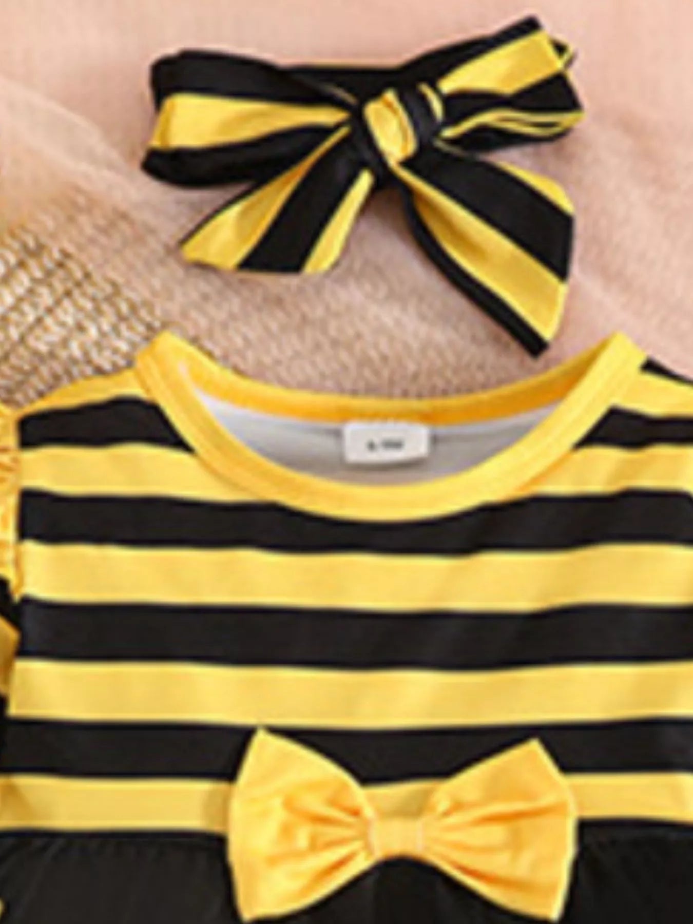 Children's Ladybug Print Ruffle Trim Top and Pants Set NicholesGifts